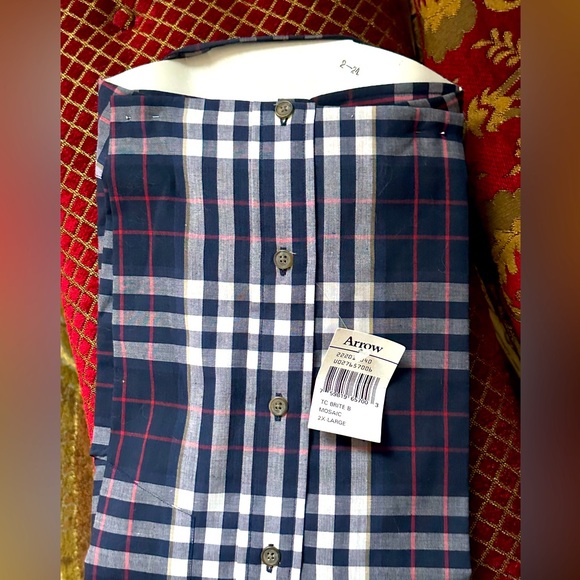 Arrow Co Men’s 2XL Long Sleeve Button Down Shirt with Front Pocket NWT - Picture 4 of 5